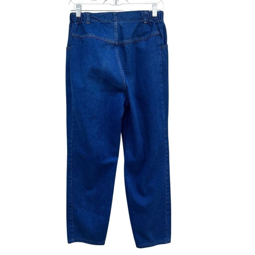 Vintage 90's Wrangler Mom Jeans Women's Size 12 Blue Denim Relaxed Fit - Picture 6 of 11